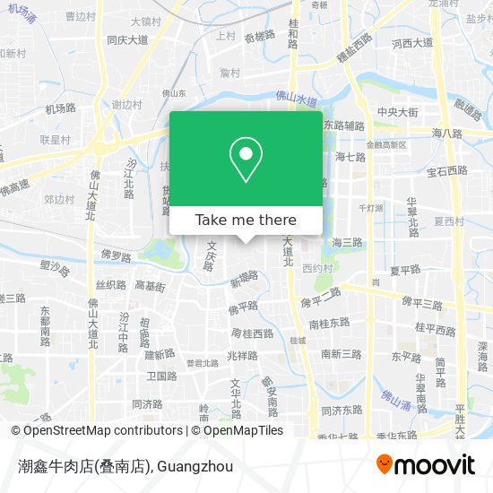 潮鑫牛肉店(叠南店) map
