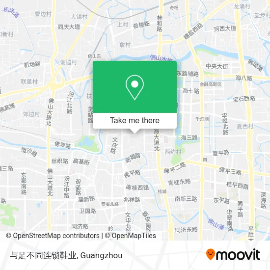 与足不同连锁鞋业 map