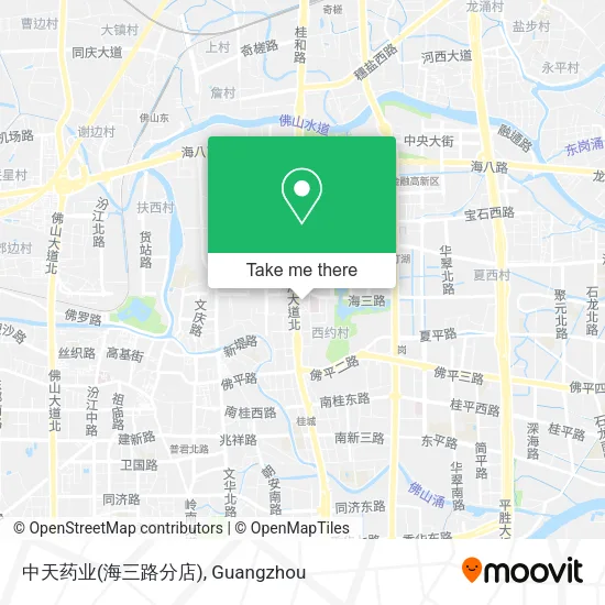 中天药业(海三路分店) map