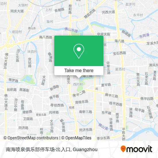 南海喷泉俱乐部停车场-出入口 map
