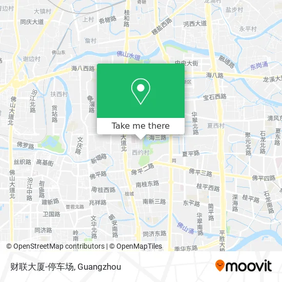 财联大厦-停车场 map