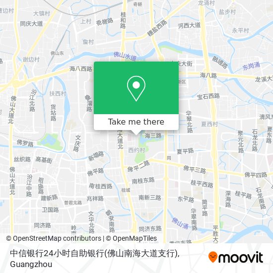 中信银行24小时自助银行(佛山南海大道支行) map