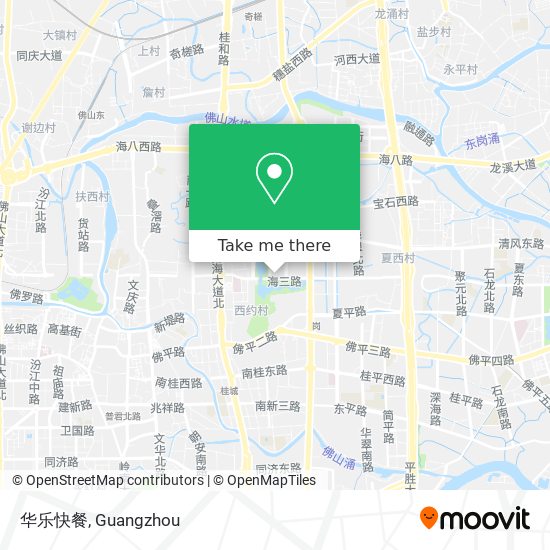 华乐快餐 map