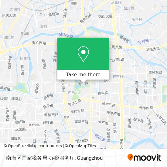 南海区国家税务局-办税服务厅 map