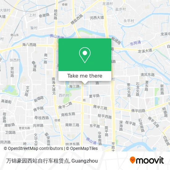 万锦豪园西站自行车租赁点 map