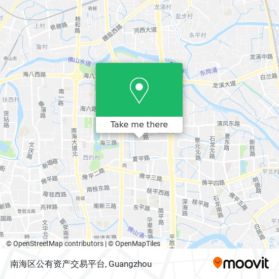 南海区公有资产交易平台 map