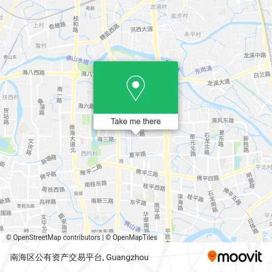 南海区公有资产交易平台 map