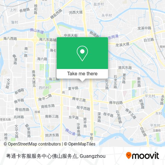 粤通卡客服服务中心佛山服务点 map