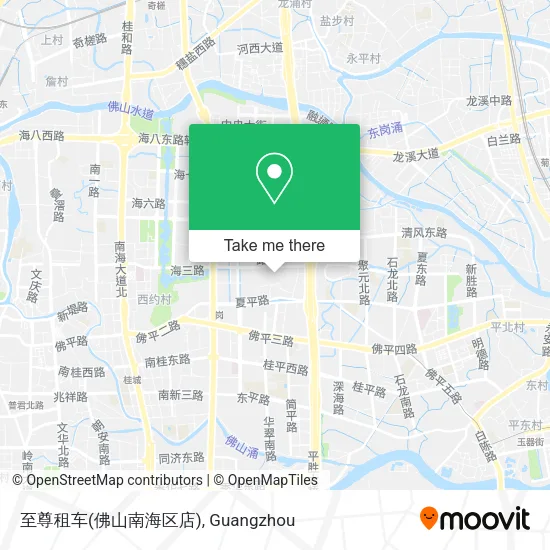 至尊租车(佛山南海区店) map