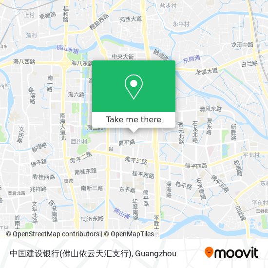 中国建设银行(佛山依云天汇支行) map