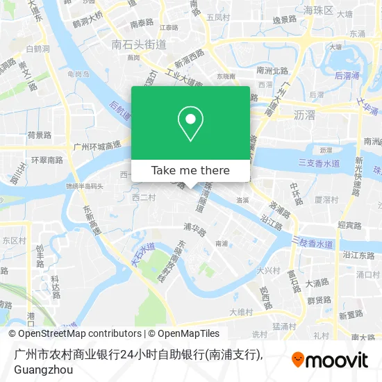 广州市农村商业银行24小时自助银行(南浦支行) map