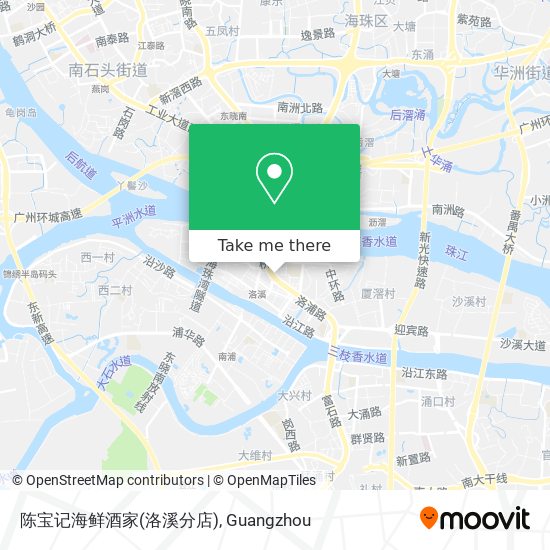 陈宝记海鲜酒家(洛溪分店) map