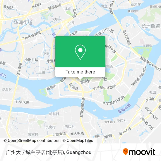 广州大学城兰亭居(北亭店) map