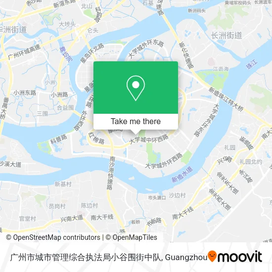 广州市城市管理综合执法局小谷围街中队 map