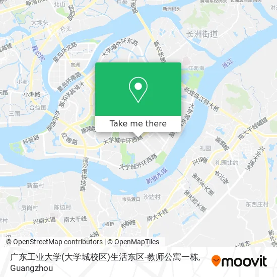 广东工业大学(大学城校区)生活东区-教师公寓一栋 map