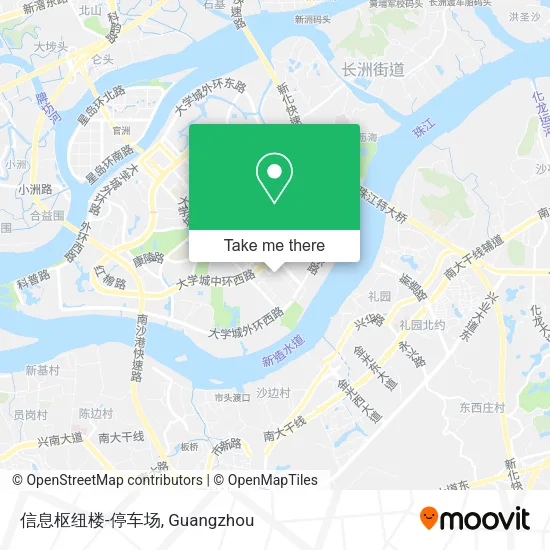 信息枢纽楼-停车场 map