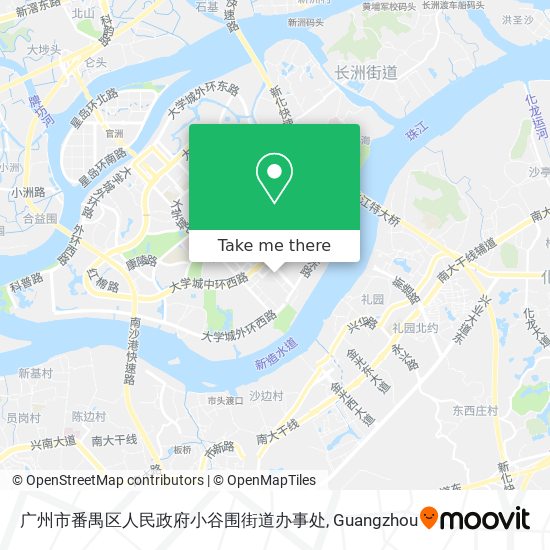 广州市番禺区人民政府小谷围街道办事处 map