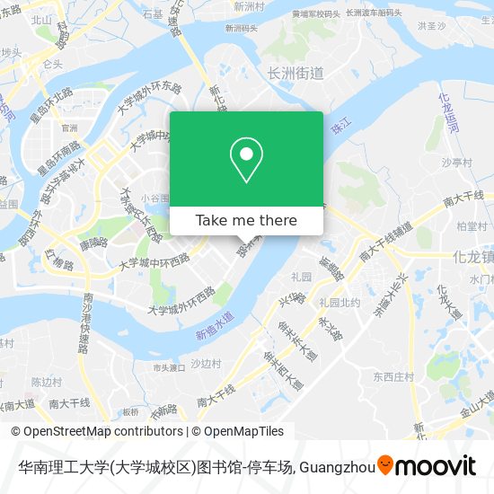 华南理工大学(大学城校区)图书馆-停车场 map