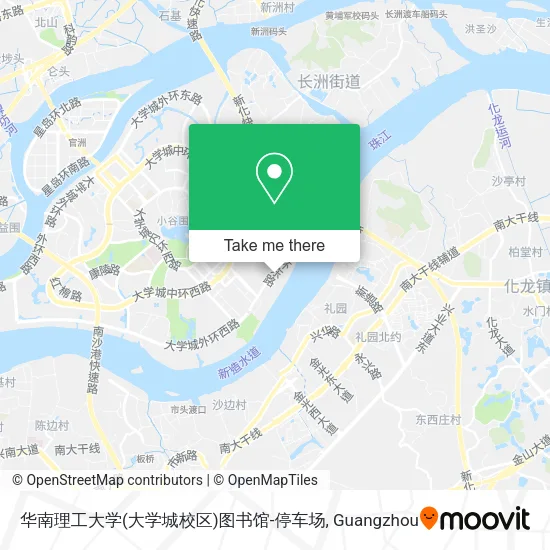 华南理工大学(大学城校区)图书馆-停车场 map