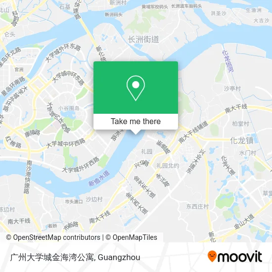 广州大学城金海湾公寓 map