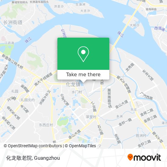 化龙敬老院 map