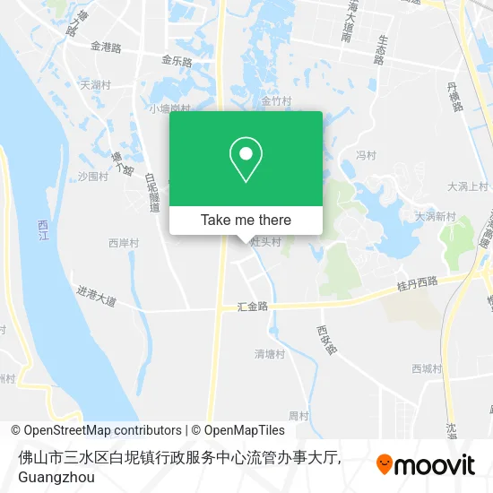 佛山市三水区白坭镇行政服务中心流管办事大厅 map