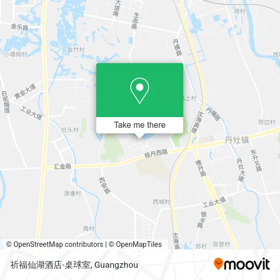 祈福仙湖酒店-桌球室 map