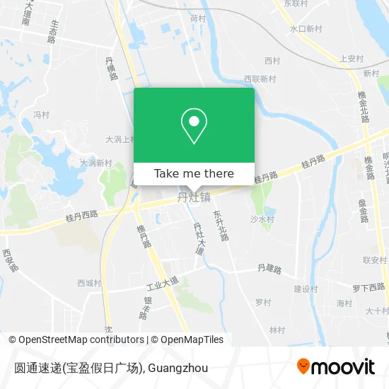 圆通速递(宝盈假日广场) map