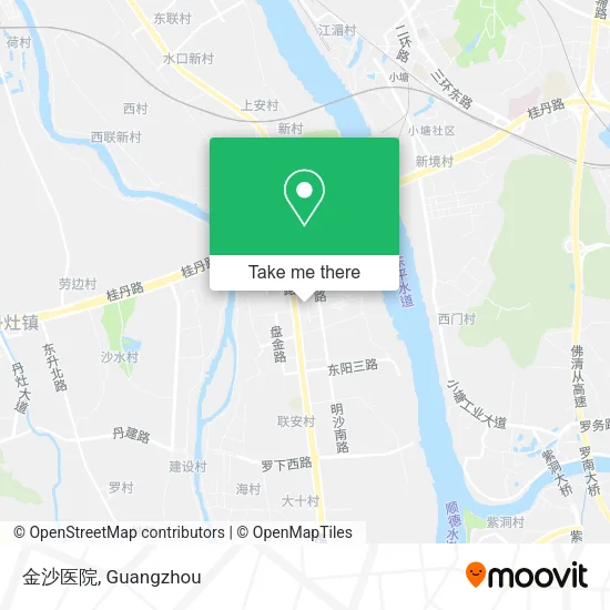 金沙医院 map