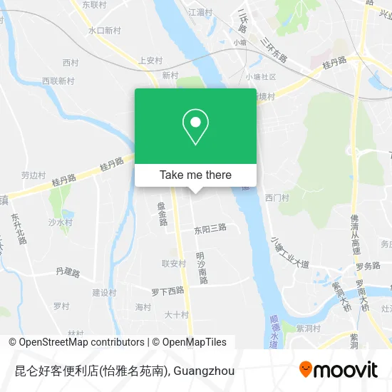 昆仑好客便利店(怡雅名苑南) map