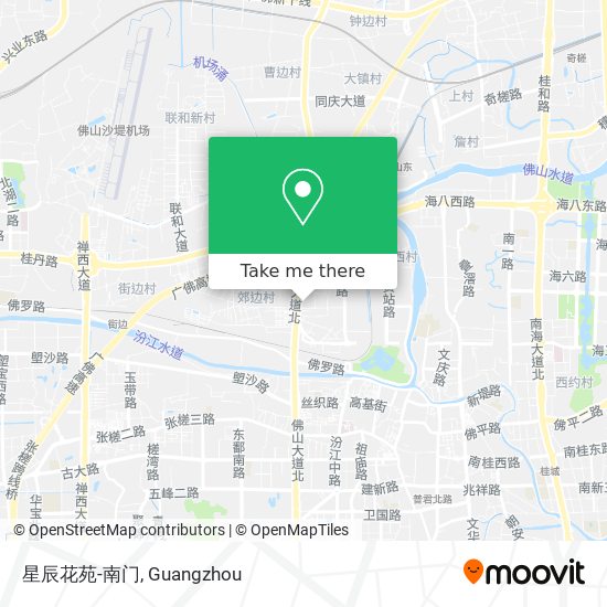 星辰花苑-南门 map