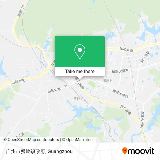 广州市狮岭镇政府 map