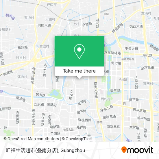 旺福生活超市(叠南分店) map