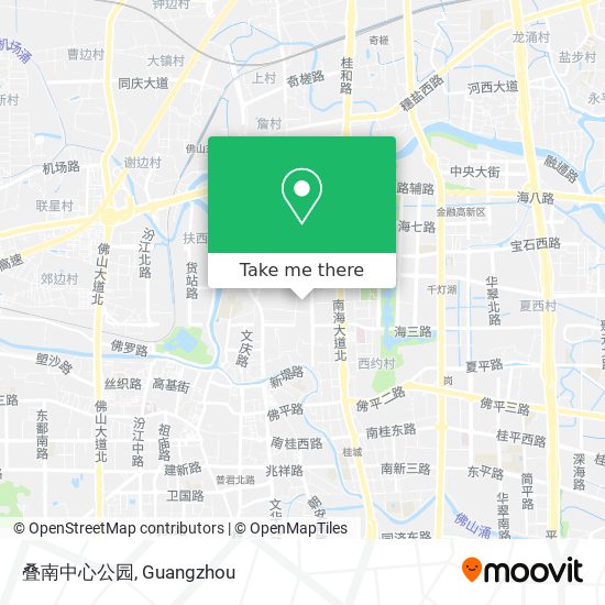 叠南中心公园 map