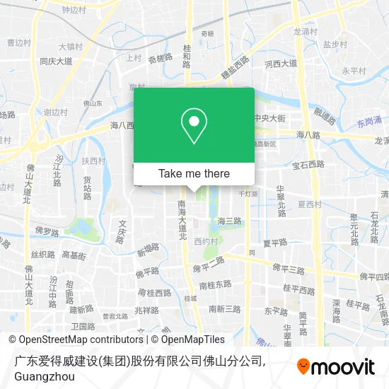 广东爱得威建设(集团)股份有限公司佛山分公司 map