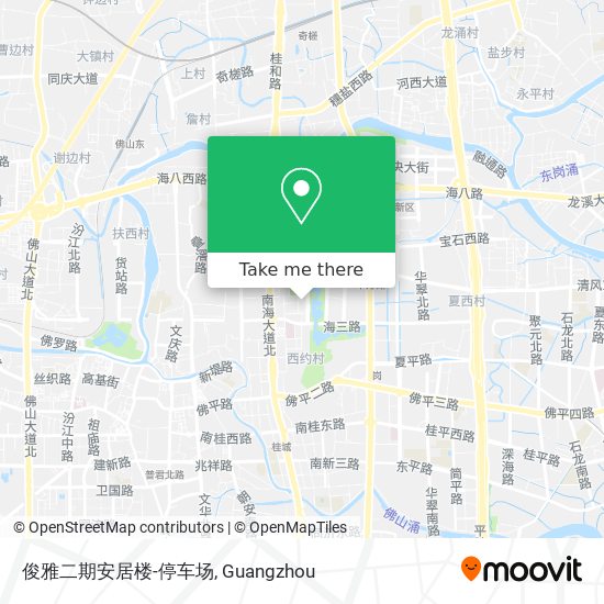 俊雅二期安居楼-停车场 map