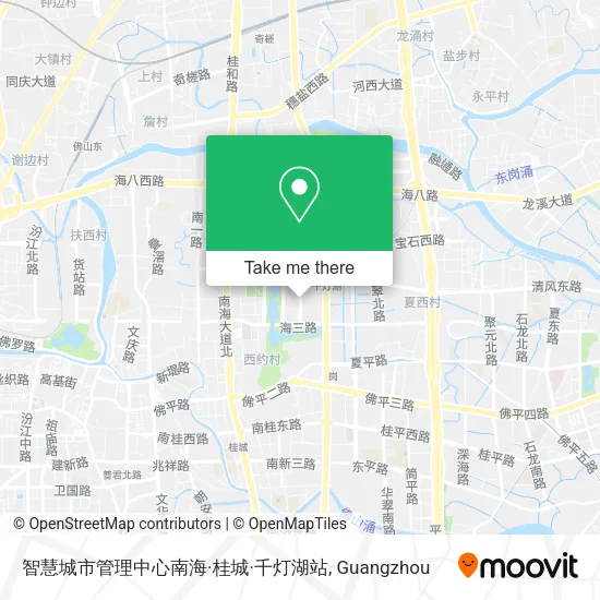 智慧城市管理中心南海·桂城·千灯湖站 map