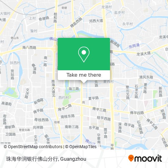 珠海华润银行佛山分行 map