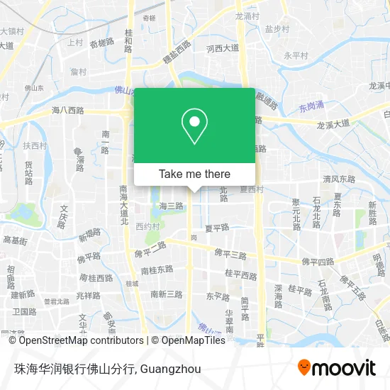 珠海华润银行佛山分行 map