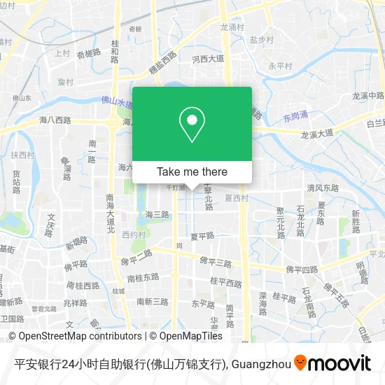 平安银行24小时自助银行(佛山万锦支行) map