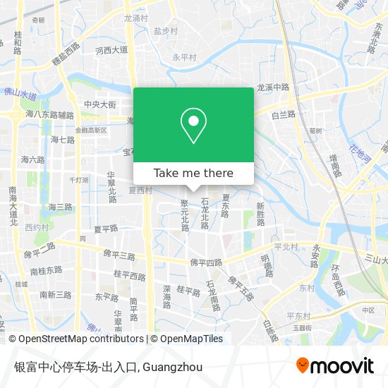银富中心停车场-出入口 map