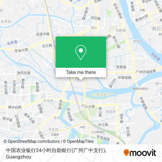 中国农业银行24小时自助银行(广州广中支行) map
