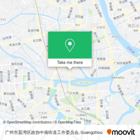 广州市荔湾区政协中南街道工作委员会 map