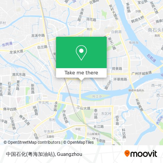 中国石化(粤海加油站) map