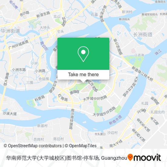 华南师范大学(大学城校区)图书馆-停车场 map