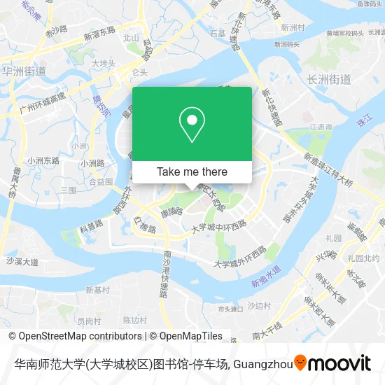 华南师范大学(大学城校区)图书馆-停车场 map