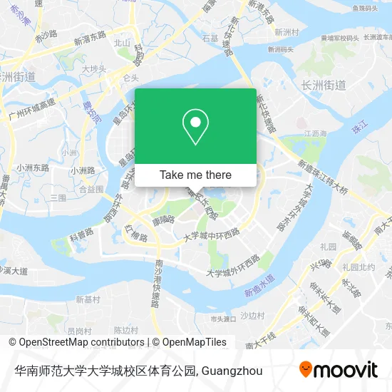 华南师范大学大学城校区体育公园 map