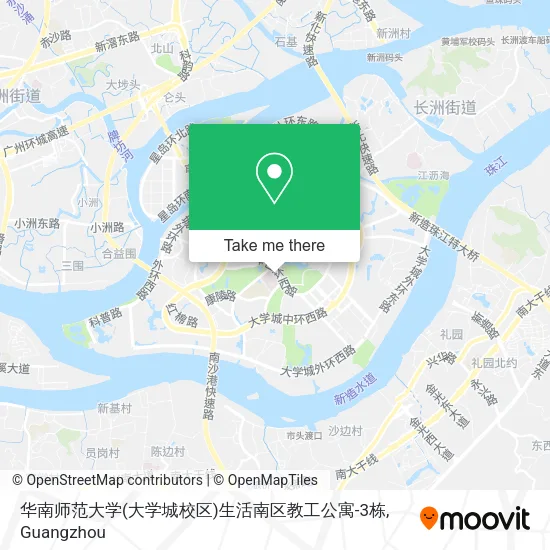 华南师范大学(大学城校区)生活南区教工公寓-3栋 map