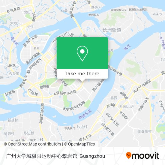 广州大学城极限运动中心攀岩馆 map