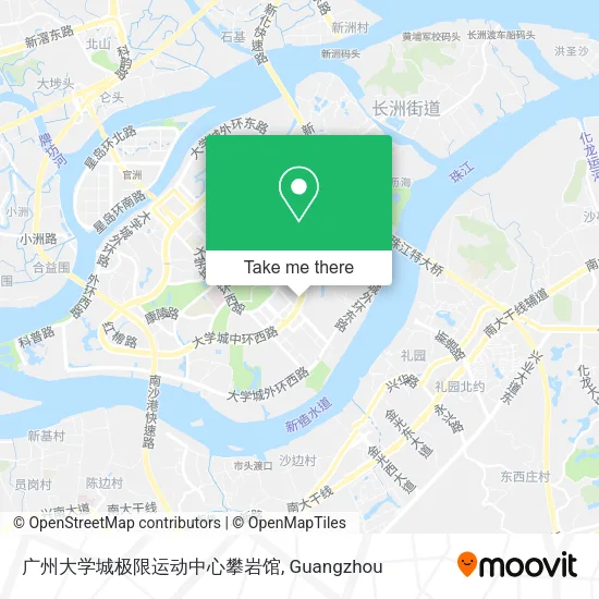 广州大学城极限运动中心攀岩馆 map